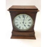 A nineteenth century mahogany cased bracket clock by William Henry & Samuel Jackson