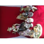 Miscellaneous figurines - Italian, plaster, resin, porcelain, etc; and a porcelain bird - parula