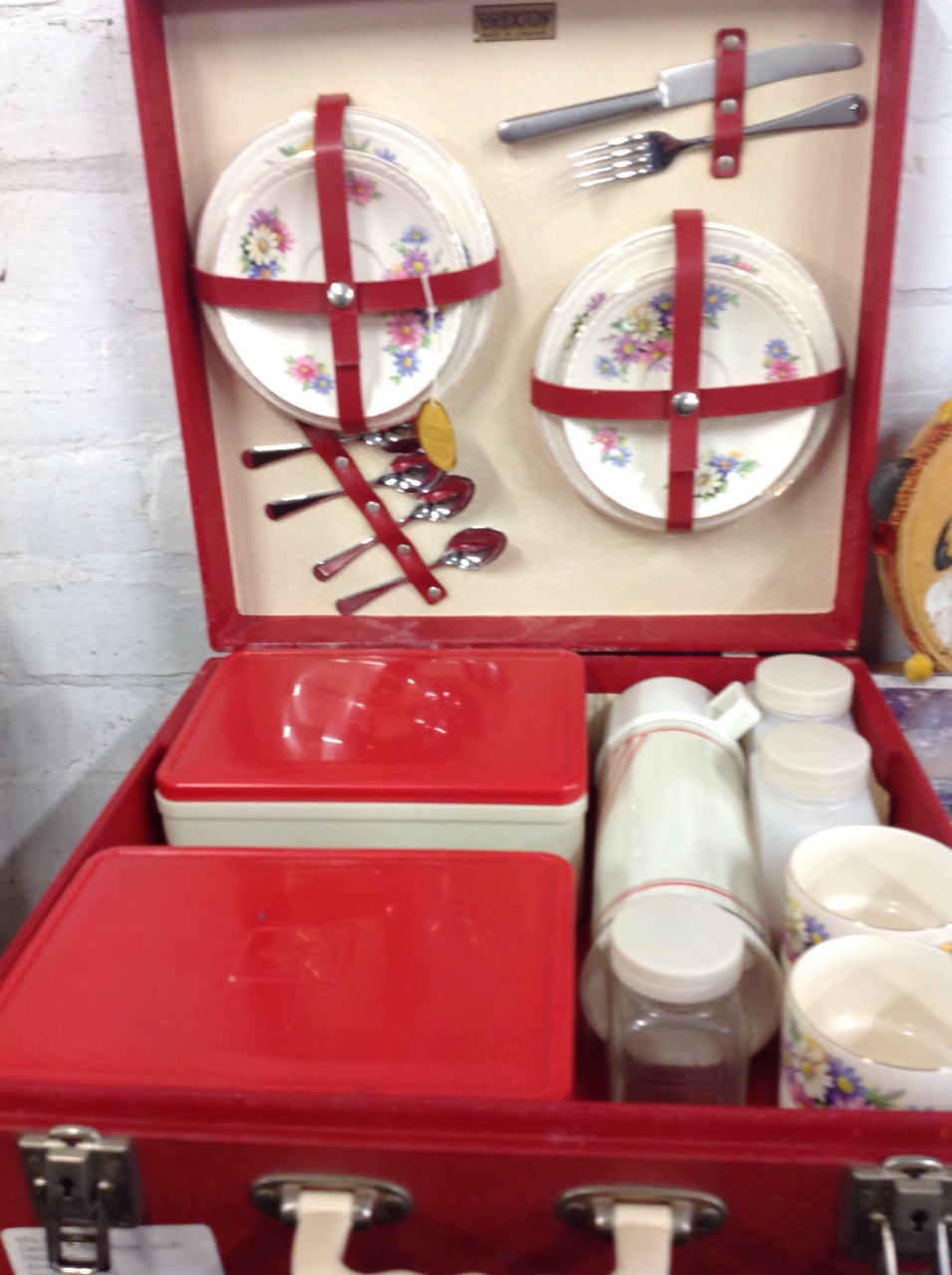 A 60s Brixton cased floral picnic set; and other collectors items including whimsies, a - Image 2 of 3