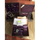 Three cased German medical machines - Felma, violet rayon apparatus, Helios, etc., with