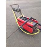 A Reno 90 240V pressure washer with lance, hose, filter, etc.