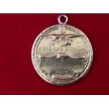An 18ct gold rare & heavy military medal awarded to Belgian First World War fighter ace