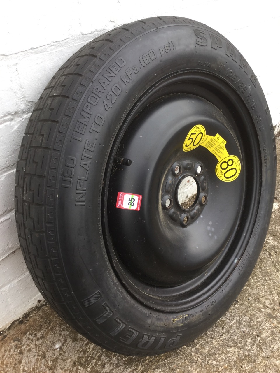 An unused Jaguar X-type wheel, fitted with Pirelli spare tyre. - Image 3 of 3