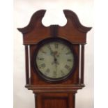 A Victorian oak longcase clock