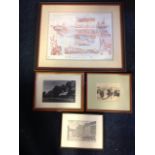 CR Bennett, a nineteenth century etching of Stirling Bridge, signed in pencil, mounted & framed;
