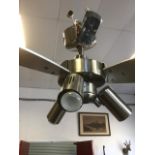 A contemporary Westinghouse ceiling fan & light fitting