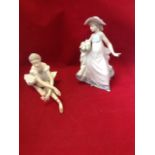 Two boxed Lladro figurines - Carefree & Rose Ballet. (2)
