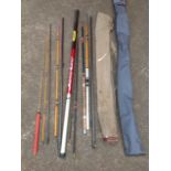 Two bags of miscellaneous fishing rods