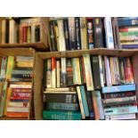 A large collection of fiction books