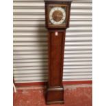 An oak grandmother clock