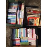 Two boxes of paperbacks, mainly contemporary chick- lit, fiction, etc, (71); and miscellaneous