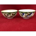 A pair of nineteenth century Chinese porcelain bowls