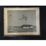 A framed 50s photograph of a 1942 De Havilland Tiger Moth II (C/N 85814, DH - 82A)