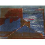 Modern British school, lithographic print, Night Train II