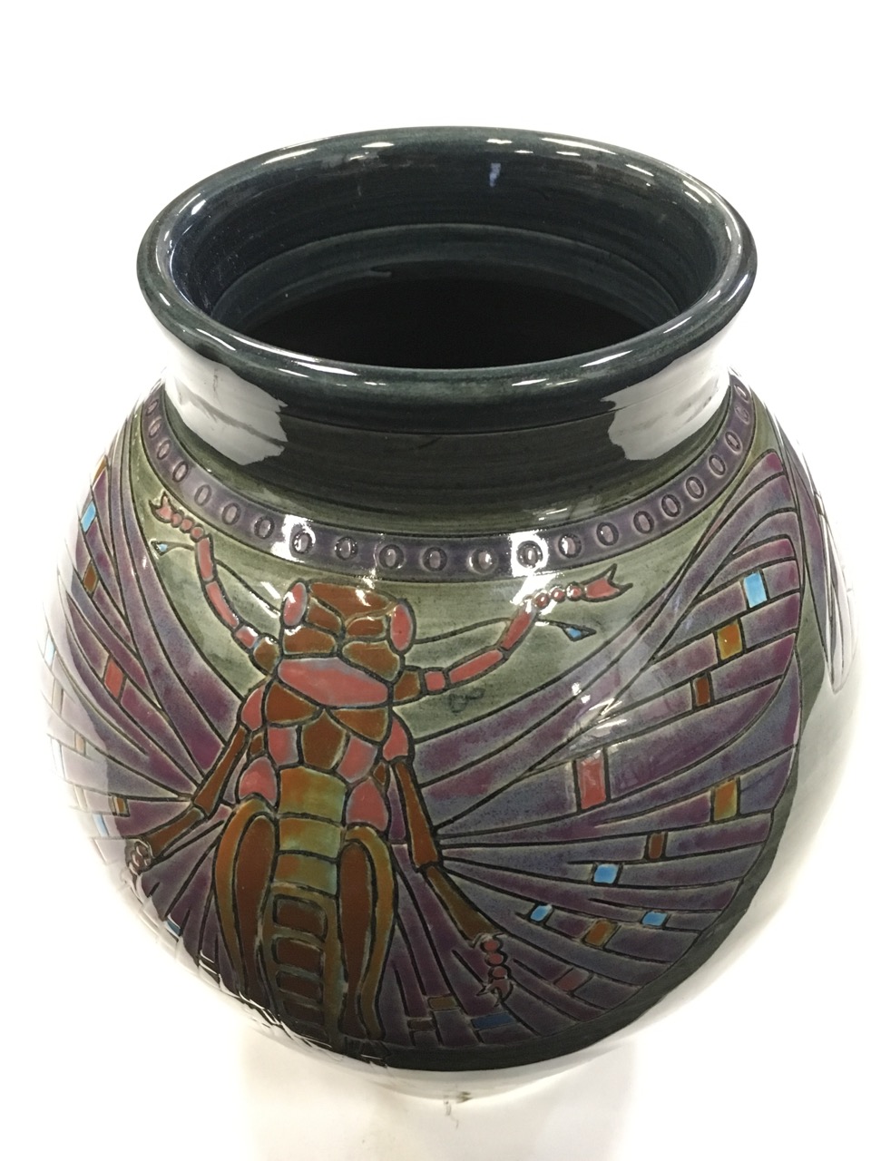 A Dennis China Works ovoid vase