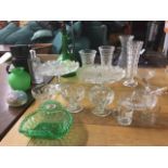 Miscellaneous glassware