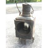 An early railway oil lamp