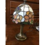 A small Tiffany tablelamp