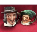 Two Royal Doulton character jugs - Izaak Walton (The Compleat Angler, D6404) and The Cavalier. (2)