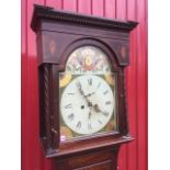 A nineteenth century mahogany longcase clock