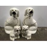 A pair of Victorian wally dogs