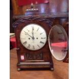 A William IV mahogany bracket clock by CA Forrester of Hull