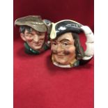 Two Royal Doulton character jugs - The Poacher (D6429) and Captain Henry Morgan (D6467). (2)