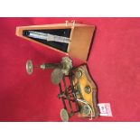 A set of Victorian brass postal scales by Reath of Birmingham