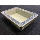 A rectangular ching eighteenth century Chinese dish