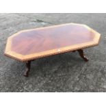 A contemporary coffee table,