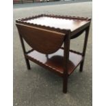 A mahogany serving table