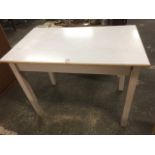 A painted kitchen table