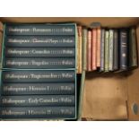 Two Shakespeare slipcased Foolio Society sets of hardbacks; and other books