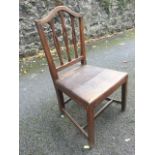 An eighteenth century oak chair