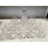 A set of ten Watford Crystal brandy balloons