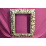 18th century gilt and gesso carved Florentine frame, internal measurements 47.