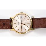 Gentlemen's Omega Genève wristwatch with automatic movement, circular satin dial,