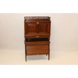 Good quality late Victorian mahogany side cabinet attributed to James Shoolbred & Co.