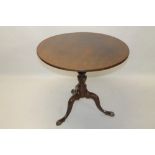 George III mahogany occasional table,