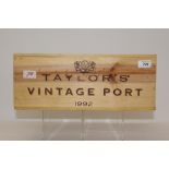 Six bottles - Taylor's Vintage Port 1992,