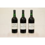 Three bottles - Taylor Vintage Port 1970, bottled 1972 CONDITION REPORT No seepage,