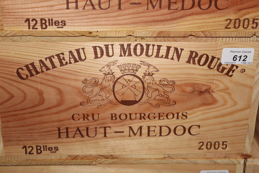 Twelve bottles - Chateau Du Moulin Rouge Cru Bourgeois Haut-Medoc 2005,