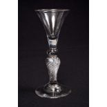 Georgian wine glass, circa 1740,