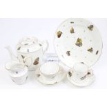 Early 19th century French Chantilly porcelain tea service, circa 1803 - 1820,