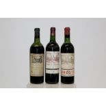 Three bottles - Cos D'Estournel Saint Estephe 1964 and 1991 and Chateau Pichon-Longueville Pauillac