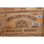 Twelve bottles - Chateau Grand-Puy Ducasse Pauillac Medoc 2009,