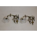 Pair of Victorian aesthetic-style wall lights,