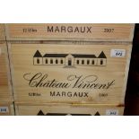 Twelve bottles - Chateau Vincent Margaux 2007,