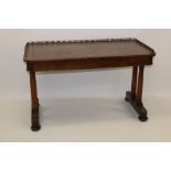 Good quality late Regency rosewood writing desk by Miles & Edwards,