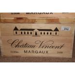 Twelve bottles - Chateau Vincent Margaux 2008,